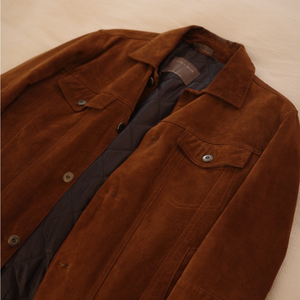 Zara Brown Suede Jacket
